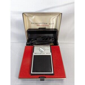 Vintage Remington 300 Electric Razor Selectro Shaver Original Case & Cord